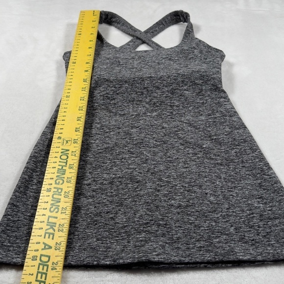 Beyond Yoga Criss Cross Heathered Gray Tank Top Size XS Extra Small - Picture 11 of 12